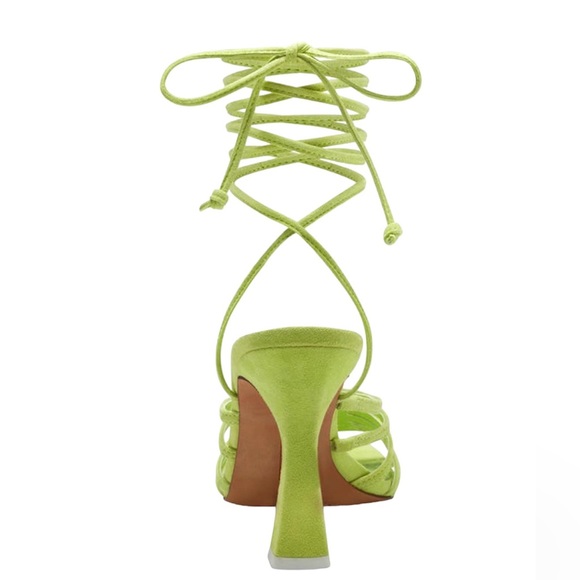 ✅Vince Camuto Roselian Ankle Tie Sandal in Lime - Picture 4 of 7